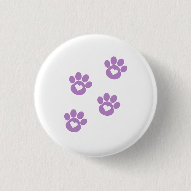 Badge Rond 2,50 Cm Bouton Pâtes violettes (Devant)