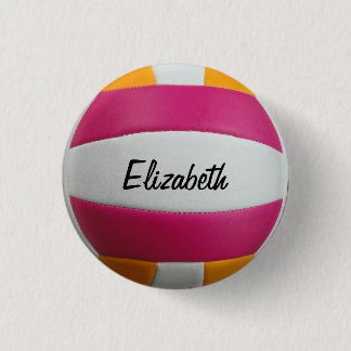 Badge Rond 2,50 Cm Bouton personnalisable de volleyball