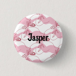 Badge Rond 2,50 Cm Bouton personnalisé à motif minimaliste