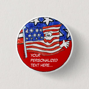 Badge Rond 2,50 Cm Bouton personnalisé de Pin /Round de drapeau