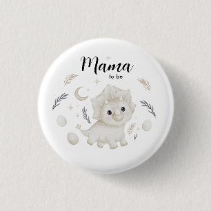 Badge Rond 2,50 Cm Bouton personnalisé Maman de dinosaure Boho mignon