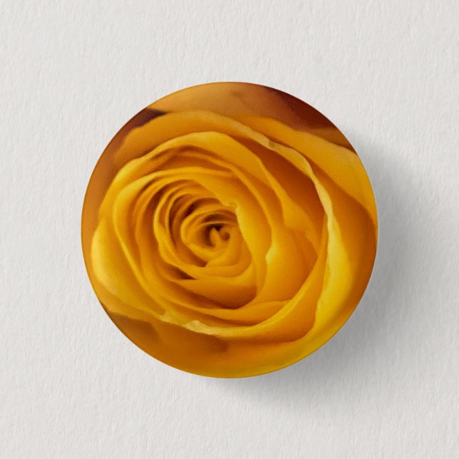 Badge Rond 2,50 Cm Bouton photo Rose jaune (Devant)