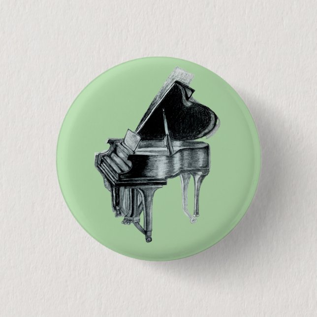 Badge Rond 2,50 Cm Bouton Piano (Devant)