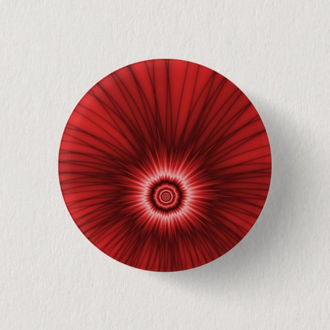 Badge Rond 2,50 Cm Bouton Pinback Explosion rouge (Devant)