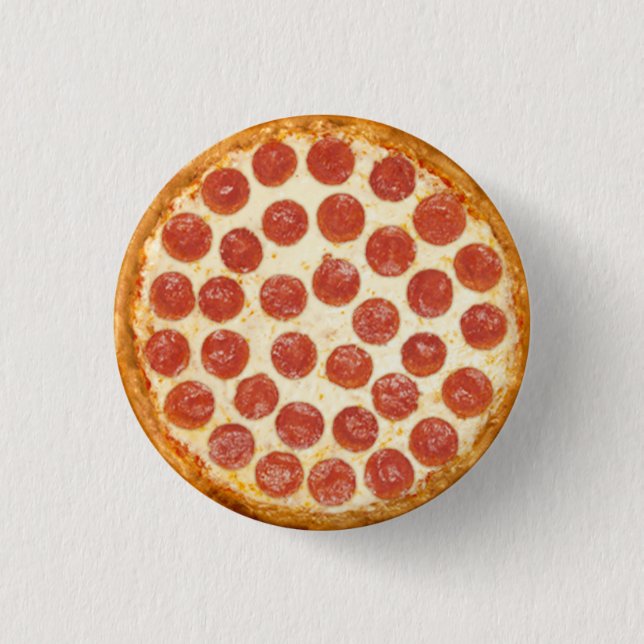 Badge Rond 2,50 Cm Bouton Pizza (Devant)