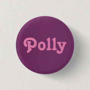 Badge Rond 2,50 Cm Bouton Polly