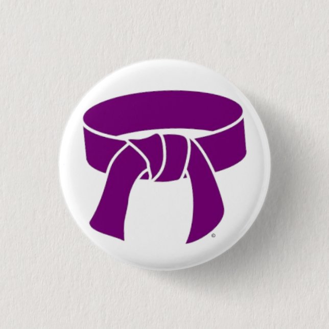 Badge Rond 2,50 Cm Bouton pourpre de ceinture (Devant)