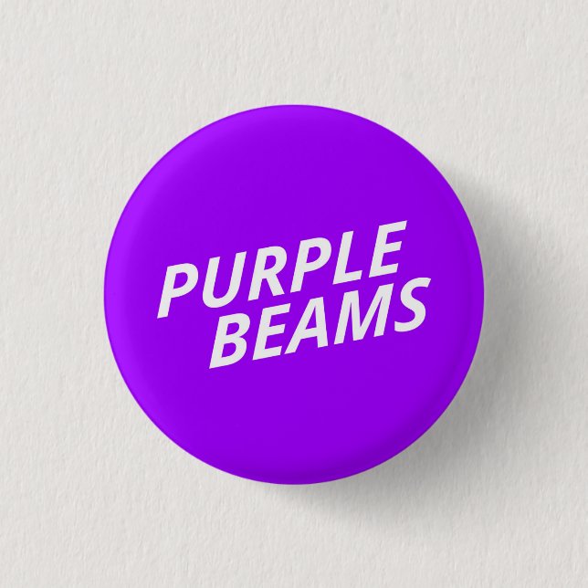 Badge Rond 2,50 Cm Bouton poutres violettes. (Devant)