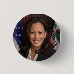Badge Rond 2,50 Cm Bouton présidentiel Kamala Harris 2024