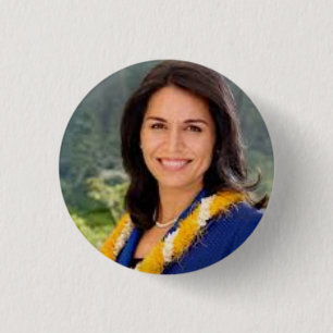 Badge Rond 2,50 Cm Bouton présidentiel TULSI GABBARD 2020