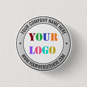 Badge Rond 2,50 Cm Bouton promotionnel avec logo et texte personnalis