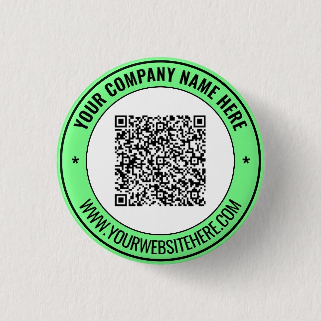 Badge Rond 2,50 Cm Bouton promotionnel Code QR - Exemple de texte per (Devant)