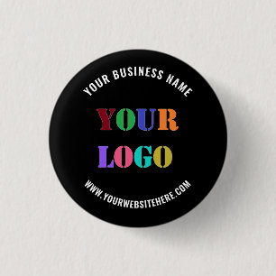 Badge Rond 2,50 Cm Bouton promotionnel de votre logo Nom du site Web