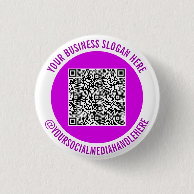 Badge Rond 2,50 Cm Bouton promotionnel d'informations de code QR pour (Devant)
