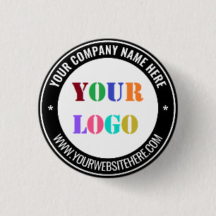 Badge Rond 2,50 Cm Bouton promotionnel Logo d'entreprise de marque - 