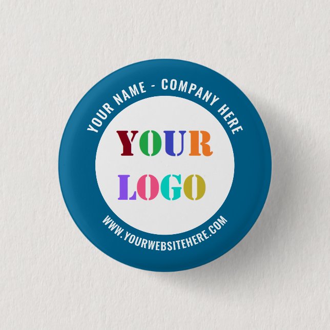Badge Rond 2,50 Cm Bouton promotionnel personnalisé Logo et Texte pro (Devant)