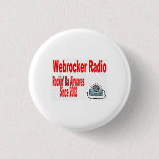 Badge Rond 2,50 Cm Bouton Radio Webrocker