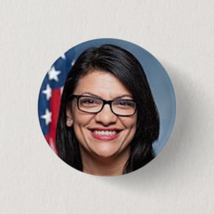 Badge Rond 2,50 Cm Bouton Rashida Tlaib