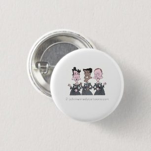 Badge Rond 2,50 Cm Bouton Rat Pack