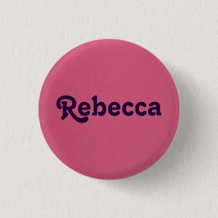 Badge Rond 2,50 Cm Bouton Rebecca