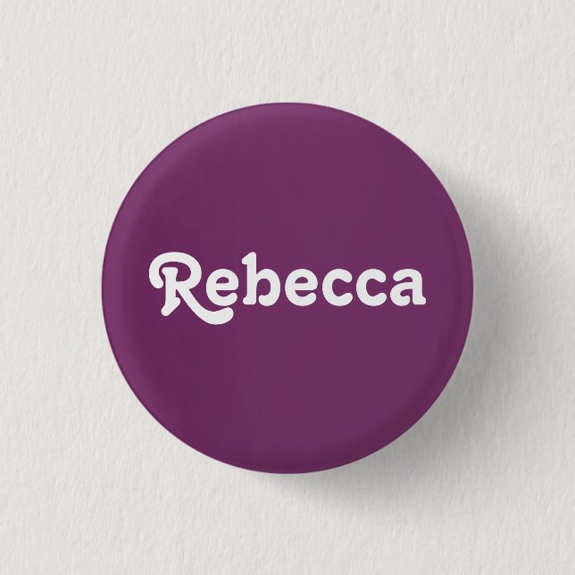 Badge Rond 2,50 Cm Bouton Rebecca (Devant)