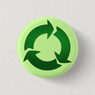 Badge Rond 2,50 Cm Bouton Recycler