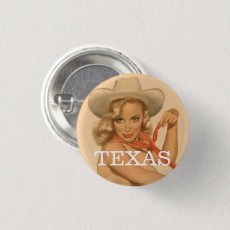 BADGE ROND 2,50 CM BOUTON RETOUR DE LA FILLE DU TEXAS