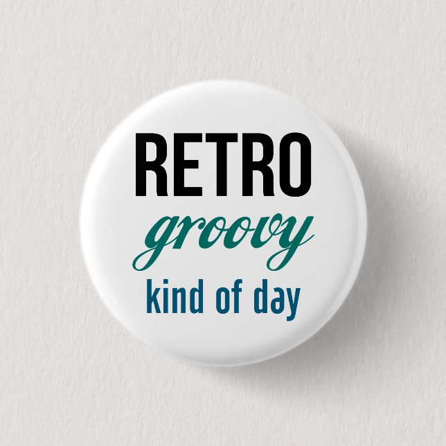 Badge Rond 2,50 Cm Bouton Rétro (Devant)