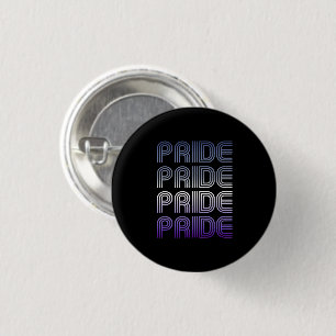 Badge Rond 2,50 Cm Bouton Retro Pride