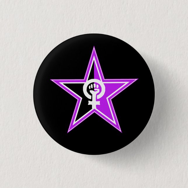 Badge Rond 2,50 Cm bouton révolutionnaire Anarcha-féministe (Devant)