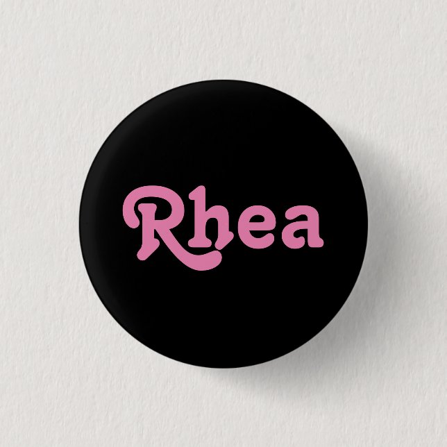 Badge Rond 2,50 Cm Bouton Rhea (Devant)