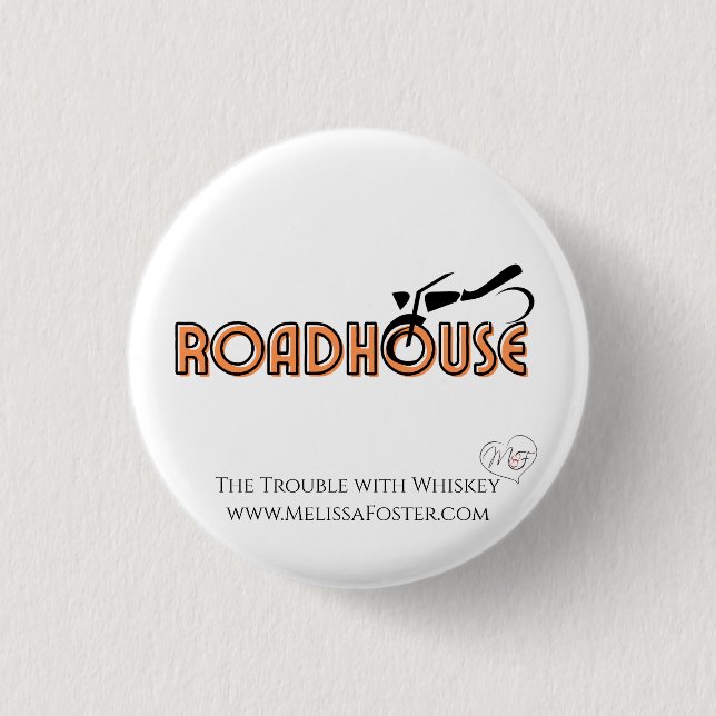 Badge Rond 2,50 Cm Bouton Roadhouse (Devant)