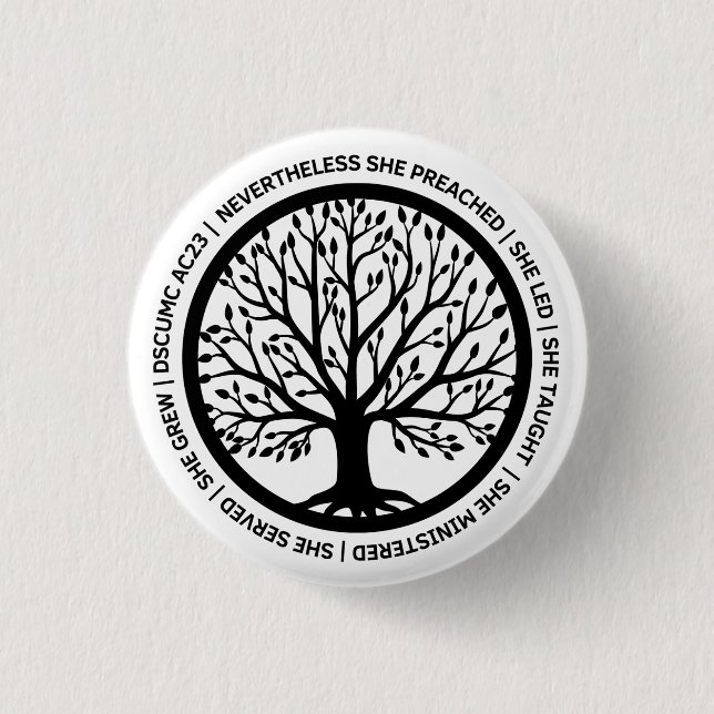 Badge Rond 2,50 Cm Bouton rond CSRW DSCUMC -Blanc (Devant)