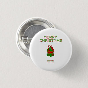 Badge Rond 2,50 Cm Bouton rond Cupcake de Noël
