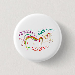 Badge Rond 2,50 Cm Bouton rond de 1,25 po - Dream Believe Achieve