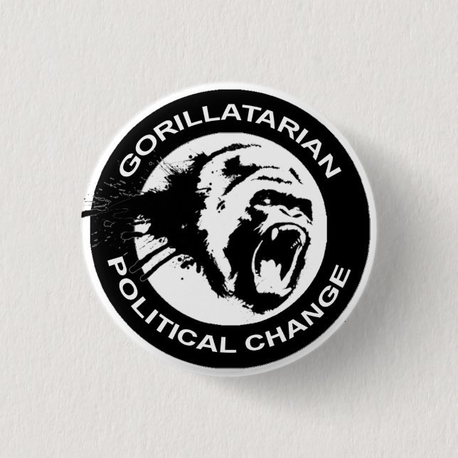 Badge Rond 2,50 Cm Bouton rond de Gorillatarian (Devant)