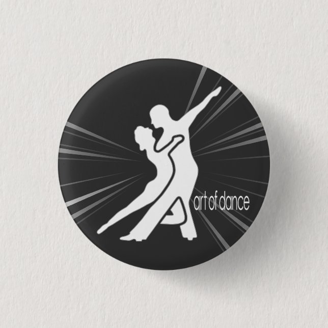 Badge Rond 2,50 Cm Bouton rond de logo blanc (Devant)