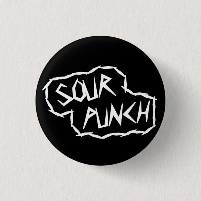 Badge Rond 2,50 Cm Bouton rond de logo (noir) (Devant)