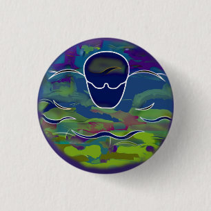 Badge Rond 2,50 Cm Bouton rond de papillon