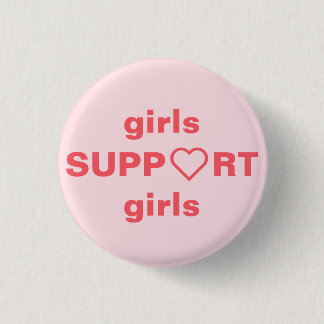 Badge Rond 2,50 Cm bouton rond de puissance féministe de fille