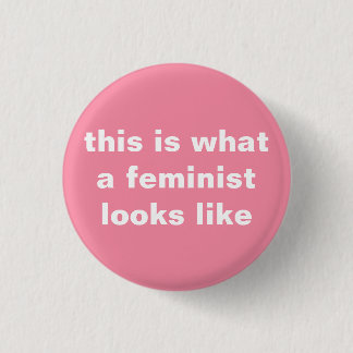 Badge Rond 2,50 Cm bouton rond de puissance féministe de fille
