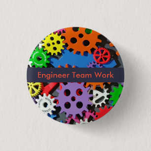 Badge Rond 2,50 Cm Bouton rond d'ingénieur