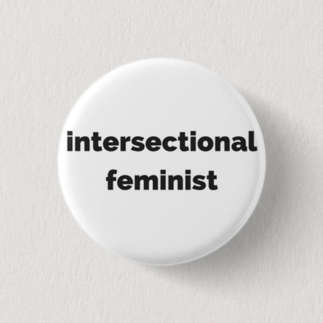 Badge Rond 2,50 Cm bouton rond féministe d'intersectional (Devant)