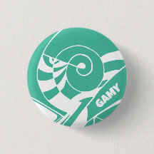 Bouton rond GAMY Green Logo
