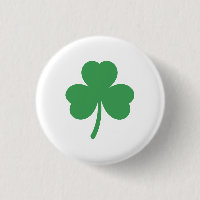 Bouton rond Trèfle à Trois Feuilles Classique et C