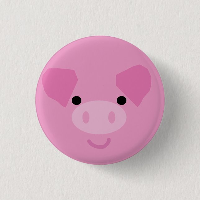 Badge Rond 2,50 Cm Bouton rose (Devant)