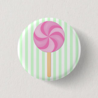 Badge Rond 2,50 Cm Bouton rose de lucette