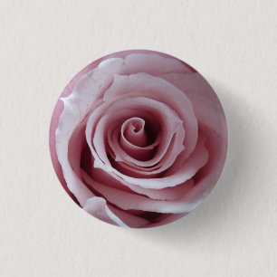 Badge Rond 2,50 Cm Bouton Rose de précision
