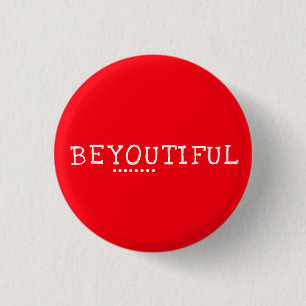 Badge Rond 2,50 Cm Bouton rouge