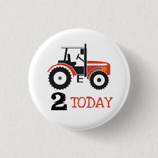 Badge Rond 2,50 Cm Bouton rouge d'insigne d'âge d'anniversaire de